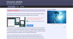 Desktop Screenshot of immortal-jellyfish.com
