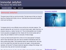 Tablet Screenshot of immortal-jellyfish.com